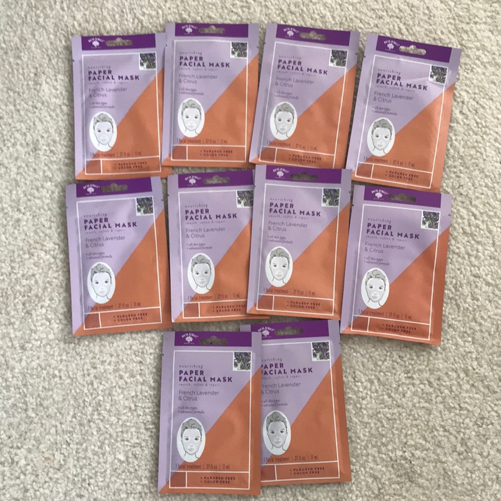 10-Pack Single Use French Lavender & Citrus Sheet Masks
